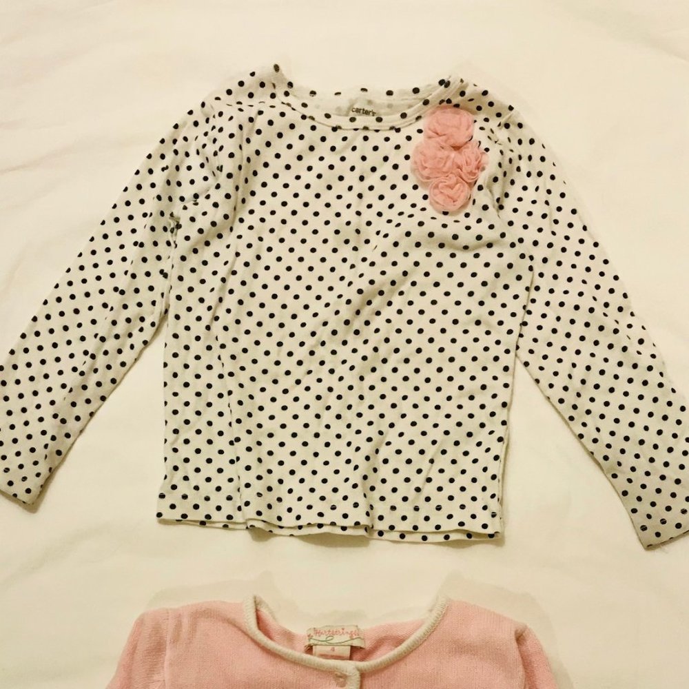 Floral Shirt and Sweater Set